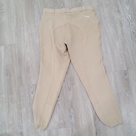 HORZE Active Women's Silicone Full Seat Tan Breeches Equestrian Pants size 28 - Picture 5 of 7